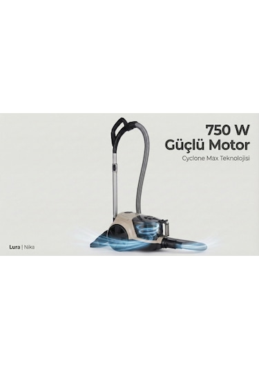 Lura Nika 154R ​​750 W Toz Torbasız Süpürge