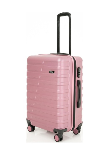 Polo Club Abs Kabin Orta Ve Büyük Boy Pembe 3'lü Valiz, Bavul Seti Pembe