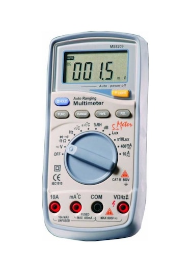Mastech Ms8209 5 İn 1 Multi Sensörlü Otomatik Dijital Multimetre
