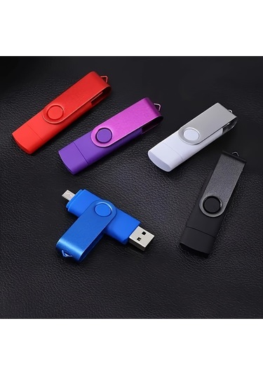 Hightower Siyah 128mb Usb C Bellek - Çift Tip C Usb 2.0 Yüksek Hız Otg Taşınabilir Depolama