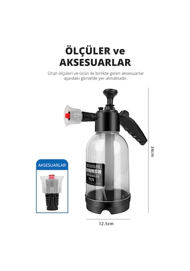 Basınçlı Çok Fonksiyonlu El Pompası Köpük Püskürtme Sıvı Püskürt