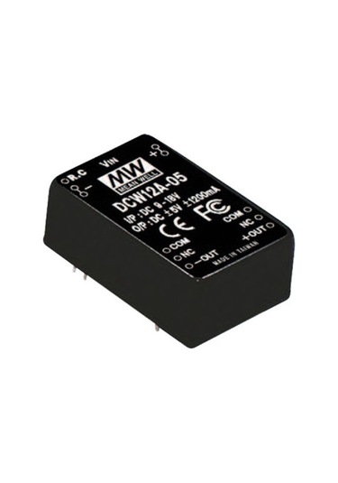 Meanwell Dcw12a-05 ,9..18vdc +5vdc/1.2a -5vdc/1.2a Dc-dc Konverter