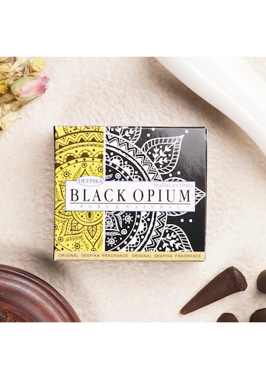 Deepika Siyah Afyon Aromalı Konik Tütsü