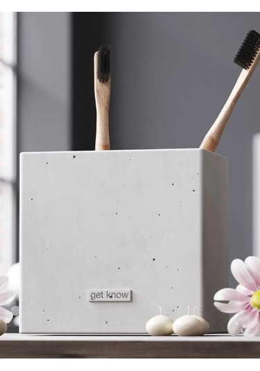 Getknow Home Banyo İçin Diş Fırçası Kabı 269935865 Beyaz