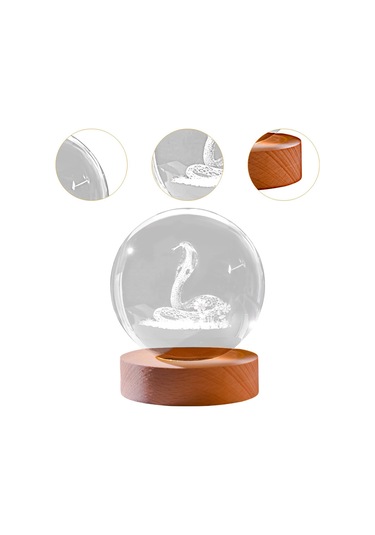 Dolıty Kristal Küre Dekor Taşınabilir Çok Fonksiyonlu Led Çok Renkli