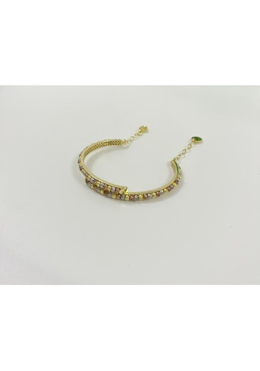 Silver Point Çerçeve Detaylı Üç Renk Dorika Bilezik Gümüş