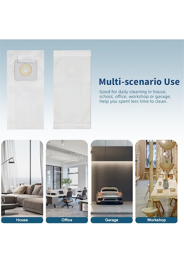 Leasetake Bissell Style 7 Elektrikli Süpürge Aksesuarları İçin 10 Adet Toz Torbası Filtre Kağıdı Toz Torbası Toz Toplama Torbası