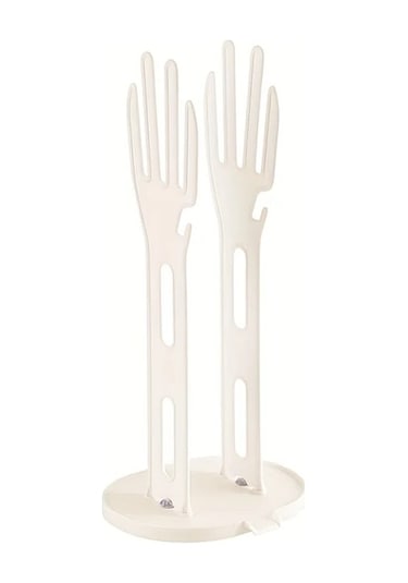 Elmpaly Beyaz Kurutma Askısı Mutfak Banyo Eldiven Havlu Saklama Rafı Beyaz