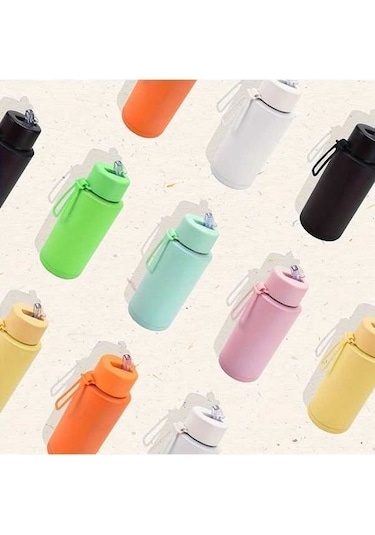 Besthome1 Tr Renkli Termos, Paslanmaz Çelik Yalıtımlı Seyahat Şişeleri, Kırmızı Renk Kırmızı