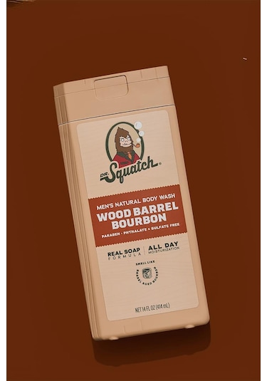 Dr. Squatch Men's Wood Barrel Bourbon Duş Jeli 414ml Baharat