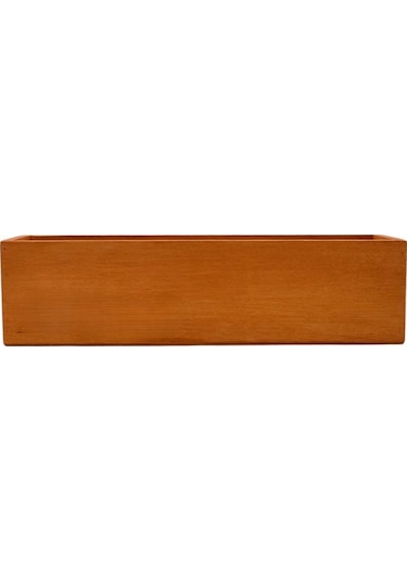 Ahşap Kutu Saksılık Organizer Sarı Meşe