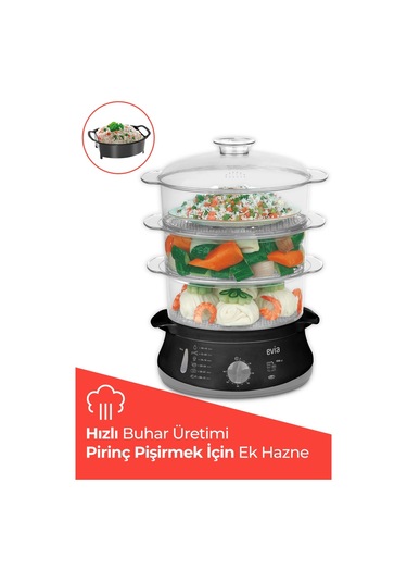Evia EA-4206 Buharlı Pişirici