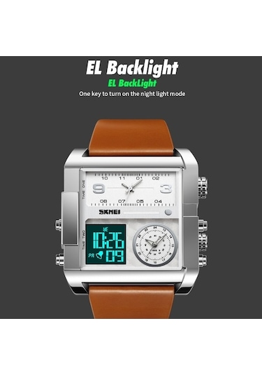 Novahub Skmeı 2021 Kare Büyük Kadran Üçlü Hareket Erkek Spor Saati Şeffaf Beyaz Çok Renkli, Beyaz Yüzeyli Çok Renkli