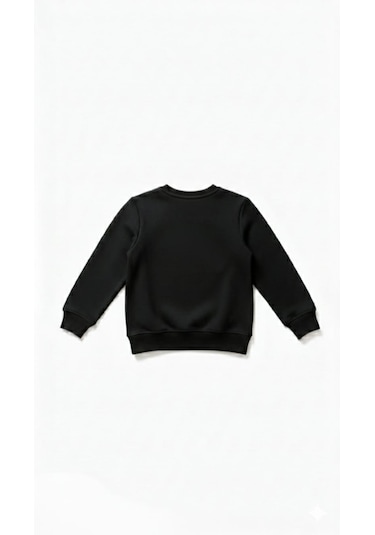 Coupon Çocuk Sweatshirt / Logo Baskılı SIYAH