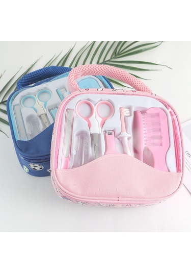 Geekyou Bebek Bakım Seti 7 Parça - Testere, Fırça, Tırnak Kırıcı, Tırnak Taşı, Fırça Ve Çantası İle Güvenli Bakım - Mavi Mavi