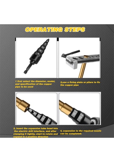 Klima Bakır Boru Genişletici Ekstrüzyon Matkap Ucu-b