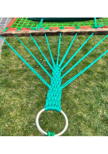 İstanbul Hamak - Joyful Düğümsüz Yeşil File Hamak