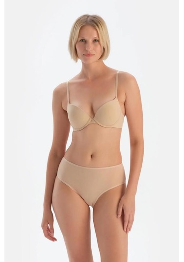 3 Lü Paket Dagi Bayan Yüksek Bel Slip Külot 5104kc Ten