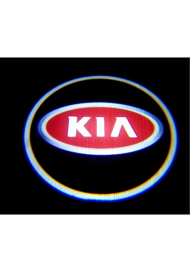 Kia Araçlar İçin Pilli Yapıştırmalı Kapı Altı Led Hayalet Logo