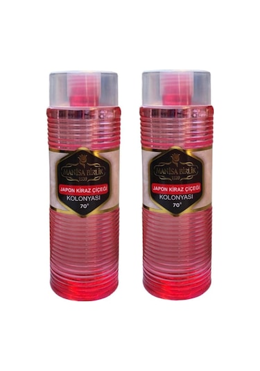 Manisa Birlik 70 Derece Japon Kiraz Çiçeği Kolonyası Pet Şişe 400 ML x 2