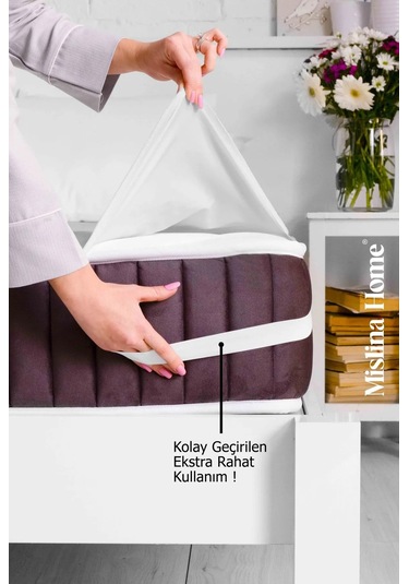 Micro Classic Sıvı Geçirmez Köşe Lastikli Ped Tek - Çift Kişilik Çocuk Yatak Koruyucu Alezi Beyaz