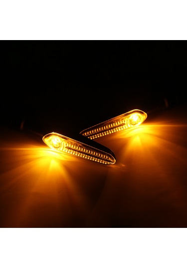 Maiyame Yamaha Mt07/mt09/mt10 İçin Siyah Abs Led Sinyal Lambası - Sarı Işık, 77g Hafif