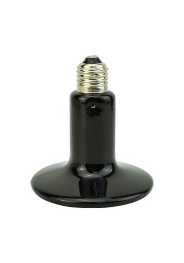 Ulzyvf Siyah Seramik Metal Reptil Isıtma Lambası, E27 Eu Fiş, 220v, 50w-200w, 10.5x7.5cm Siyah Siyah