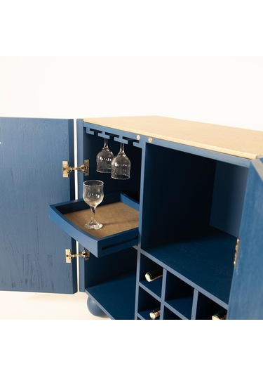 Circles Ahşap Bar Dolabı