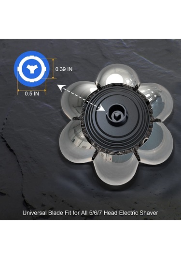 7d Elektrikli Tıraş Makinesi Yedek Başlığı Yüzen Sakal Tıraş Makinesi Bıçak Başlığı