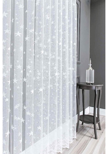 Evdepo Home Kullanıma Hazır Örme Tül Perde (541909320)