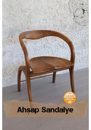 Asaf Atelier El Yapımı Özel Tasarım Ahşap Sandalye Ceviz Ağacı