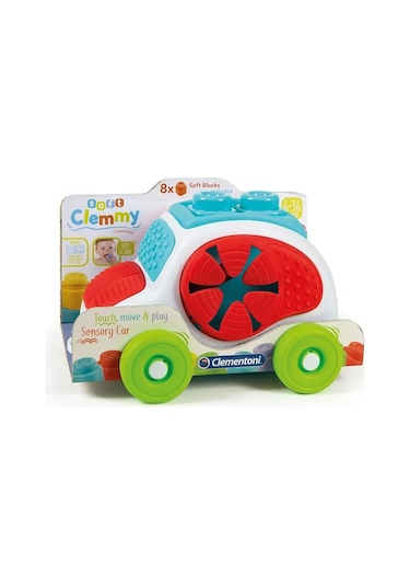 17315 Baby Clementoni. Soft Clemmy - Yumuşak Blok Duyusal Araba /
