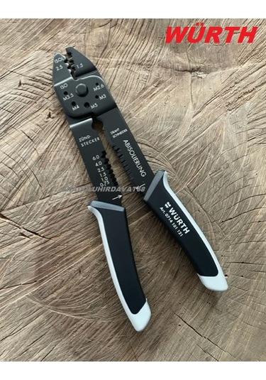Würth Papuç Sıkma Pensesi Kablo Soyma Kablo Sıyırma Pensesi Germany 23cm 225mm