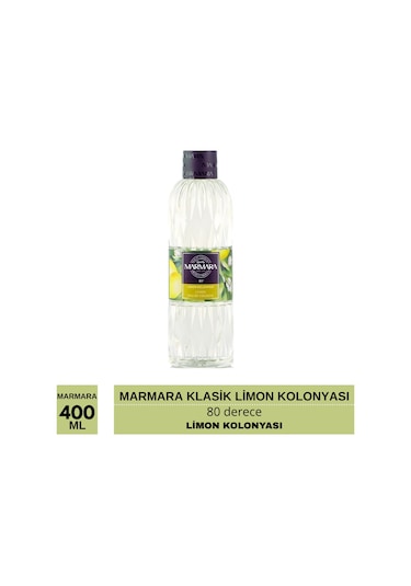 Marmara 80 Derece Limon Kolonyası Pvc Şişe 400 Ml