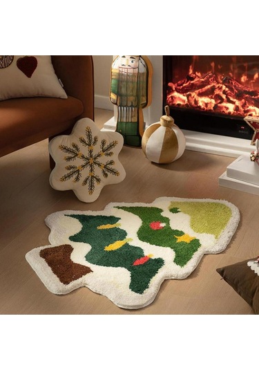 Suntek Yılbaşı Ağacı Halısı Nordic Sağlam Yumuşak Stil-a Stil A