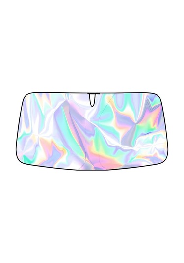 145x90 Cm Araba Ön Cam Güneşlik Renkli Lazer Isı Yalıtımı Güneş Koruyucu Güneşlik Şemsiye