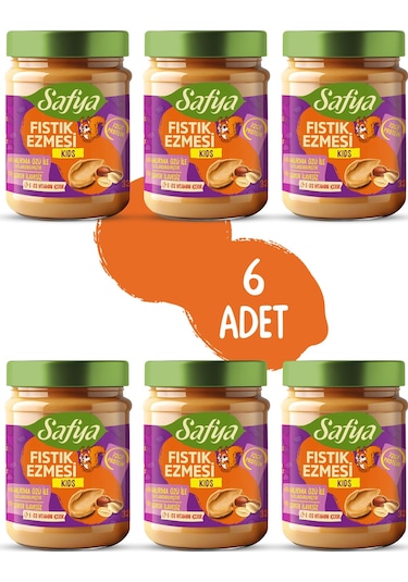 Safya Kids Fıstık Ezmesi 320 Gr X 6 Adet