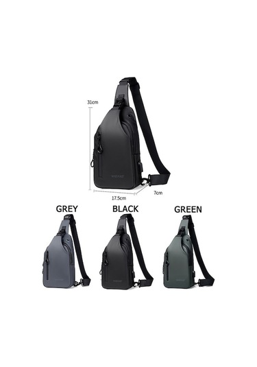 Maoyaya Xb301 Outdoor Erkek Çanta 001, Dayanıklı Göğüs Çantası Siyah