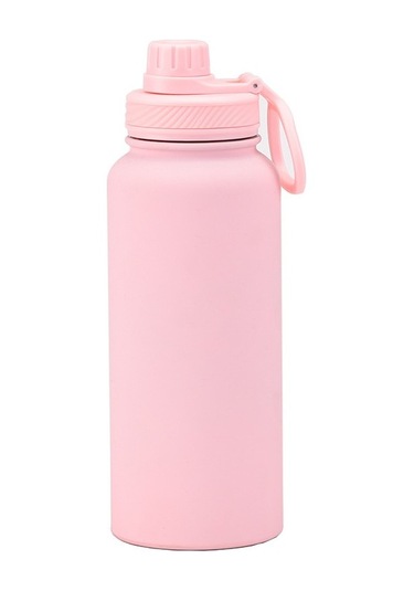 Star Shop Klasik Paslanmaz Çelik Termos 1l - Spor, Seyahat Ve Açık Hava Kullanımı - Model 304 Pudra Pudra