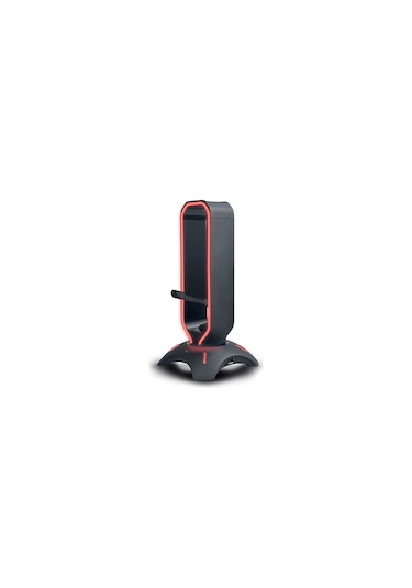 Rm-h66 Guard Siyah Rgb Işıklı 2 Usb Port Kulaklık Için Stand