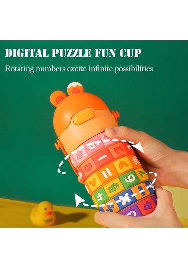 Elmpaly 316 Paslanmaz Çelik Yalıtımlı Su Şişesi, Okul Dijital Pembe 430ml Pembe Çok Renkli