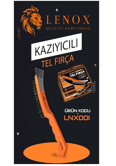 Plastik Saplı Temizleme Metal Kazıyıcı Spatulalı Tel Fırça