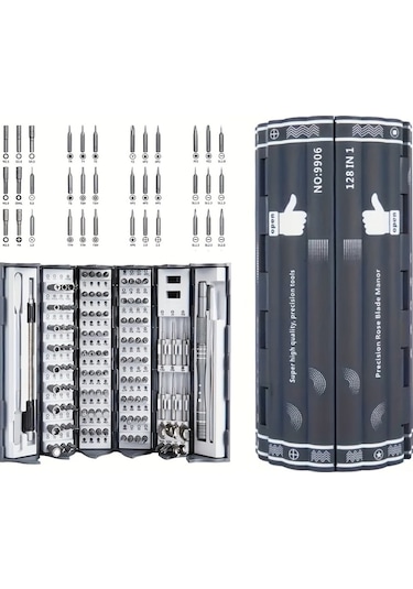 Tcherchi BB04716 128 In 1 Arada Esnek Şaftlı Tornavida Seti + Manyetik Sürücü Kiti