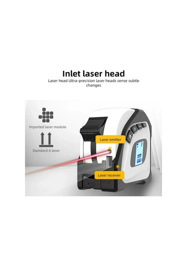 Pazly 2'si 1 Arada Dijital Şerit Metre: 40m Lazer Ölçüm + 5m Şerit, 4 Modlu, Taşınabilir, Kullanışlı 40m Lazer Ölçüm Ve 5m Şerit