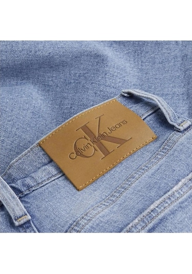 Calvin Klein Kadın Denim Kot Pantolon Mavi
