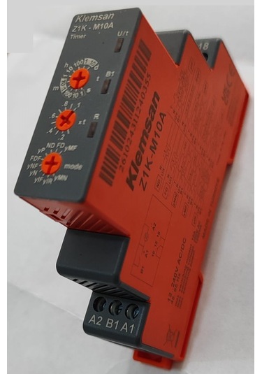 Klemsan Z1k-m10a ,ray/dın 12v..220vac/dc Kontak-1a1k Multi Zaman Röle