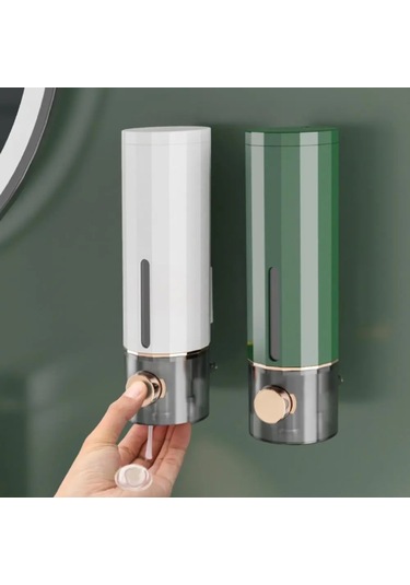 Atrovirens-sabunluk Saç Kremi Duş Jeli Konteyner Banyo Duvara Monte Punch-ücretsiz Görünür Pencere Pres Tipi Büyük Kapasiteli Sh