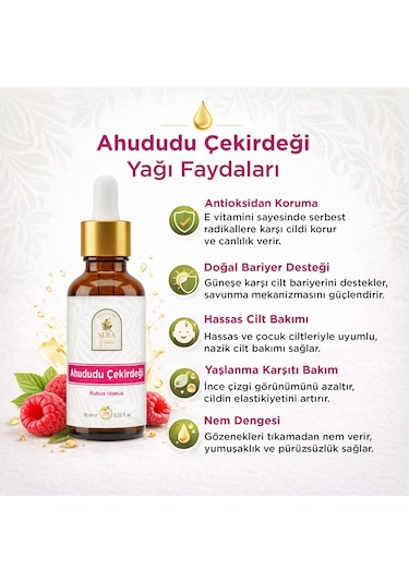 Ahududu Çekirdeği Yağı 10 Ml %100 Saf 10 ML