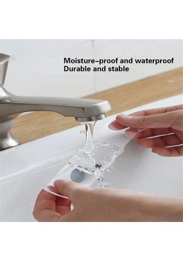 Genişlik Çift Taraflı Bant Şeffaf Su Geçirmez Yeniden Kullanılabilir Nano Bant Güçlü Yapışkan Tutkal Araba Süs Mutfak Banyo 1 Meter&30mm