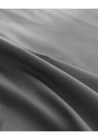 Manon Tek Kişilik Plus %100 Pamuk Ranforce Lastikli Çarşaf - Antrasit Gri